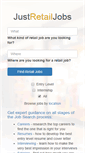 Mobile Screenshot of justretailjobs.com